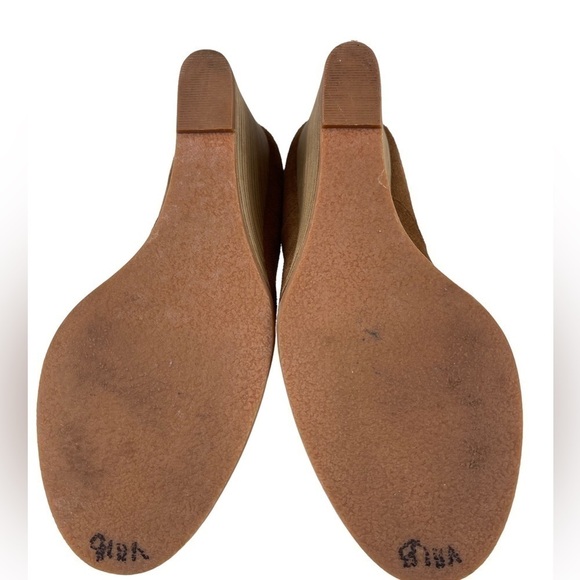 Caslon Willa Wedge Suede Booties Brown 8.5M - Picture 7 of 9